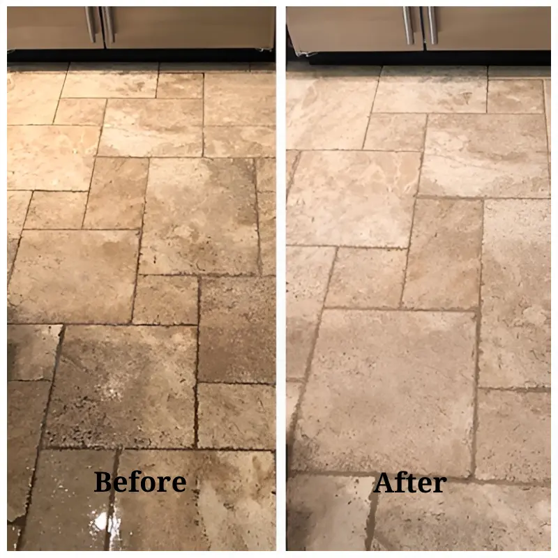 Stone Cleaning Before After