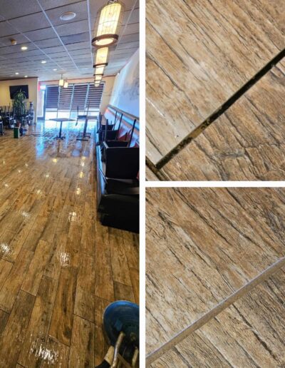 VCT Strip & Wax Before & After