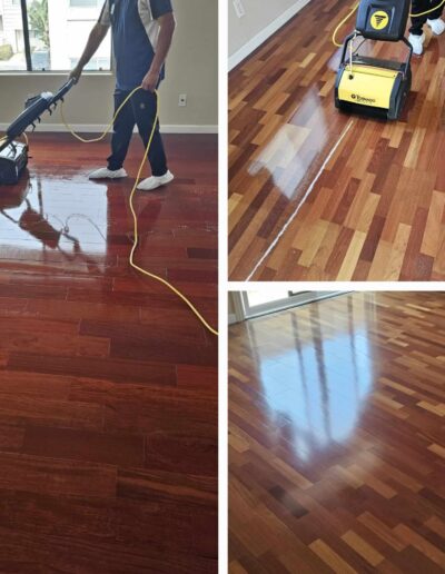VCT Strip & Wax Before & After