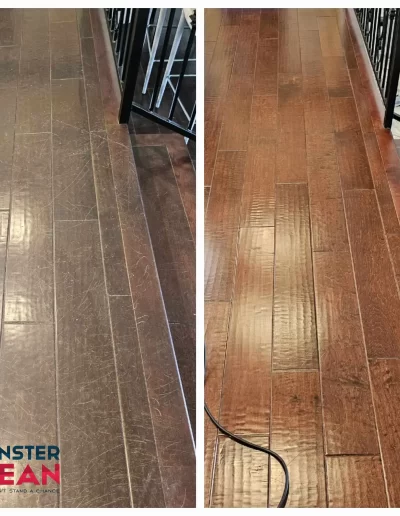 VCT Strip & Wax Before & After