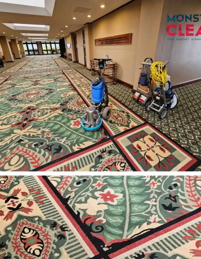 commercial carpet cleaning before after